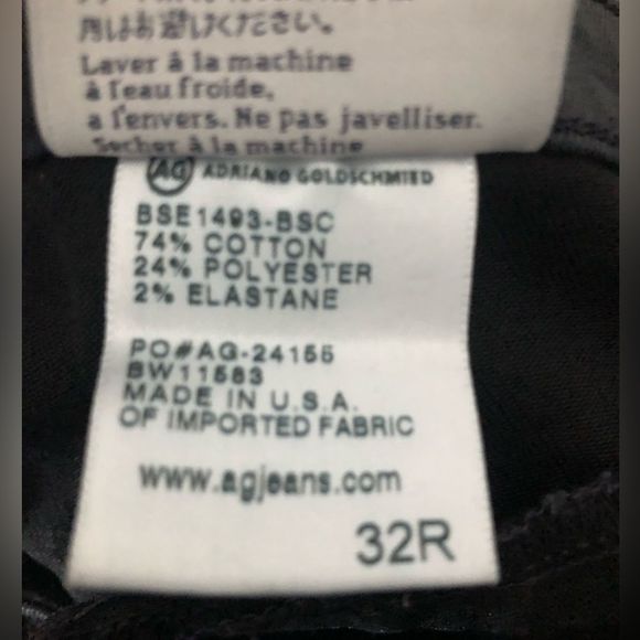 AG ADRIANO GOLDSCHMIED women’s moto legging coated denim - Picture 6 of 6